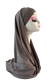 Hijab à nouer en jersey premium - Moka
