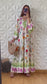 Robe babydoll à Imprimé fleurie avec manches bouffantes - Rose