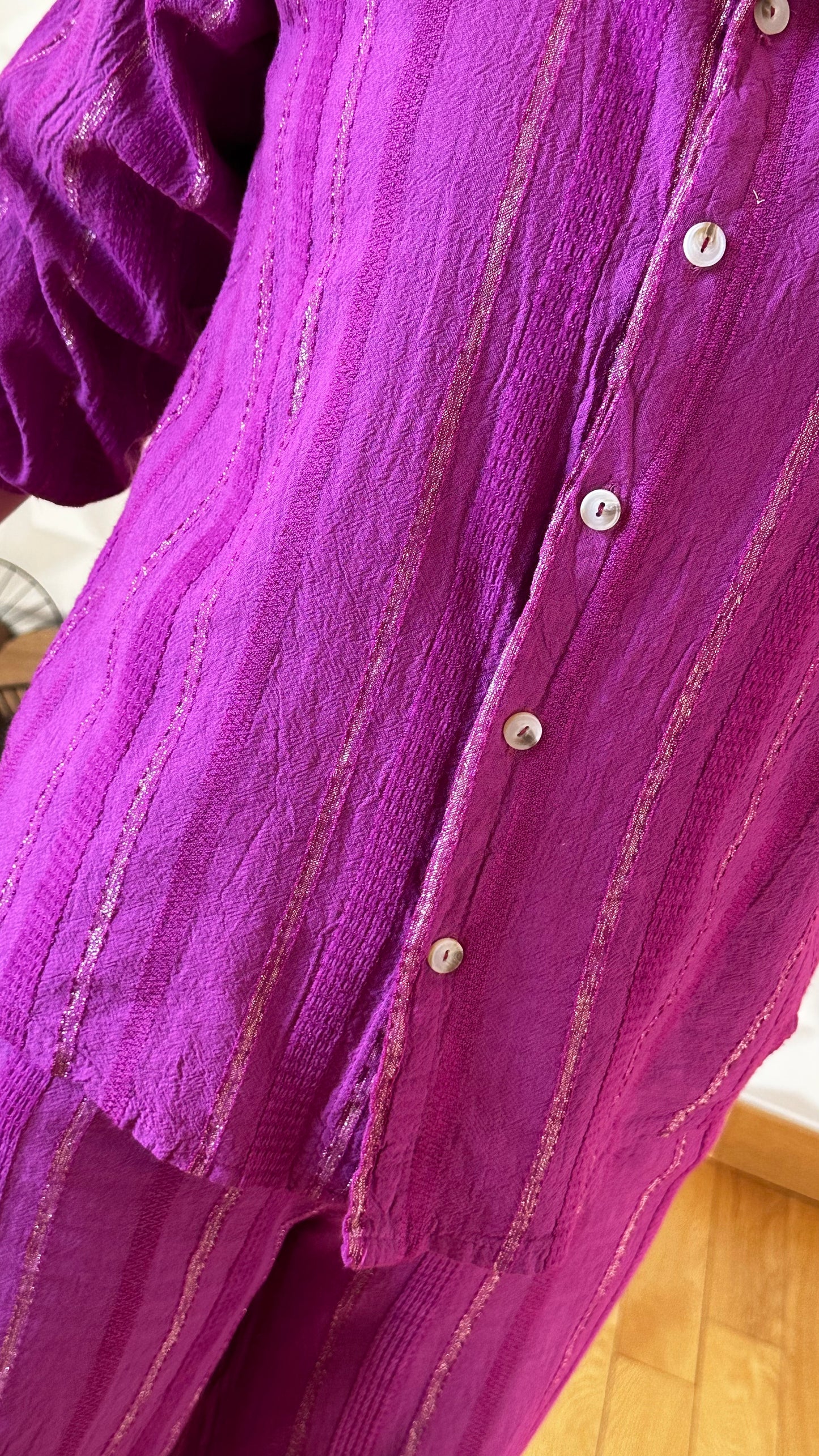 Ensemble de plage texturé - Rose