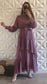 Isabel Ruffled Dress - Purple 